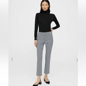 Theory slim kick houndstooth stretch ponte pants 10